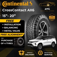 Continental Cross Contact AX6 Pickup Truck SUV Crossover 4x4 Tyre (FREE INSTALLATION/DELIVERY) 15 16