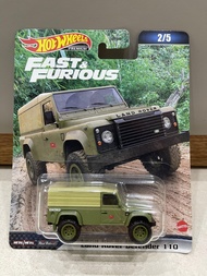 Xe mô hình đồ chơi bánh cao su Hotwheels 1:64 PREMIUM - FAST & FURIOUS - Land Rover Defender 110