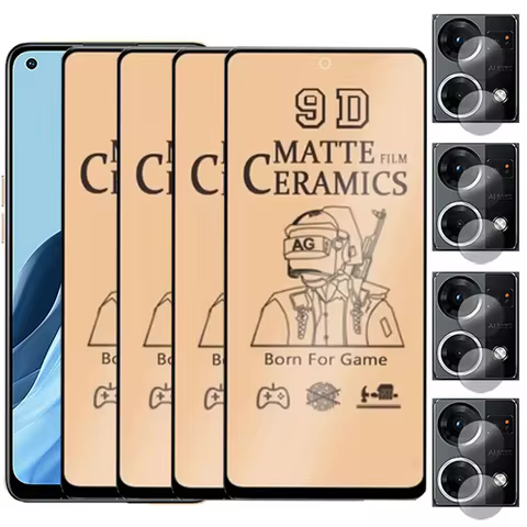 8IN1 Matte Ceramic Film For OPPO Reno 7 8 6 5 Pro 5G Find X5 X3 Lite Camer Screen Protector For OPPO