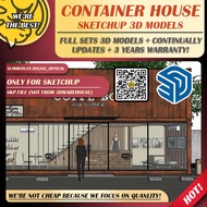 🔥PREFERRED🔥 SKU103 AMAZING CONTAINER HOUSE 3D MODEL SKETCHUP 3D MODELS ARCHITECTURE INTERIOR DESIGN
