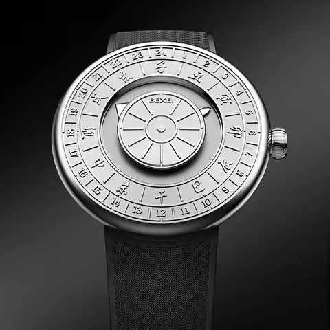 BEXEI Ancient Chinese Sundial Theme Automatic Movement The Twelve Earthly Branches Man watch sapphir