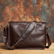 Genuine Leather Men Shoulder Bag Vintage Messenger Bags Male Crossbody Bags Mans Handbag Sling Bag F