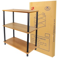 ชั้นวางของอเนกประสงค์ 3ชั้น รุ่น Book-shoe-vase-clock-shelf-05c-Psk2-p