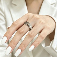 Hot Sale [Same Style] 7 Rice Rings Ancient Handmade Rings Light Luxury Fashion Unique 7 Rice Rings L