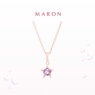 MARON - Mythical Stars Pendant with Amethyst (7.2mm) สร้อยคอพลอยดาว พลอยอเมทิสต์ เงินแท้925