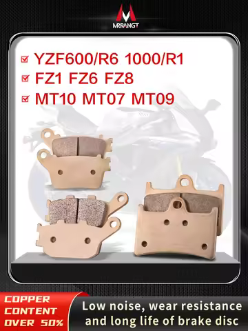 Mrrangt Motorcycle Metal sintering brake pad fit for YAMAHA YZF 600 1000 R6 R1 YZF600/1000 FZ1 FZ6 F