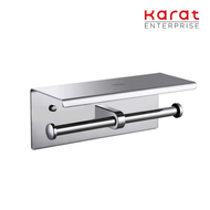 Karat Faucet ที่ใส่กระดาษชำระคู่พร้อมที่วางของ (สแตนเลส 304) รุ่น KB-01-332-63