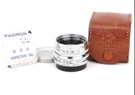 【珍品】富士龍/FUJINON 35mm F/2 LTM 3.5CM LEICA L39螺口銀色鏡頭 #JP23790