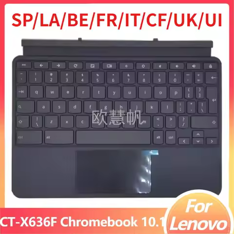 T New Stand Keyboard for Lenovo CT-X636F IdeaPad Duet Chromebook 10.1 Tablet Bracket Cover Case