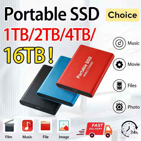 External Hard Drive Storage Large Capacity External Hard Drive Portable Hard Disk Ultra Slim Design 