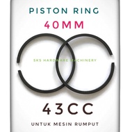 Mesin Rumput Piston Ring TB43/TL43/TU43/43cc/40mm piston size