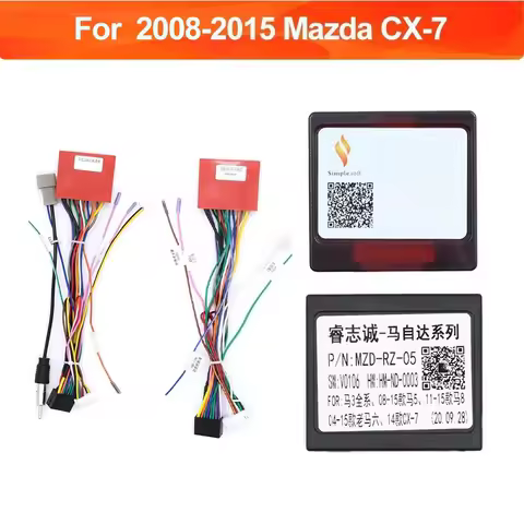 Canbus Box MZD-RZ-05 RP5-MZ-002 For Mazda 2008-2015 CX-7 /2011 CX-9 Car Multimedia Player Wiring Har