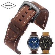 FOSSIL Genuine Leather Watch Strap Male ME3099/BQ2364/FS4656 Vintage Matte Belt 22mm