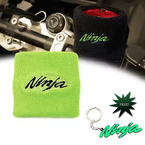 Motorcycle Universal Front Brake Fluid Reservoir Cover Sock Protection For Ninja 400 650 500 300 250