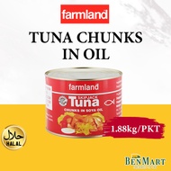 [BenMart Dry] Farmland Tuna Chunk in Soya Oil 1.88kg Giant Value Pack - Halal - Thailand