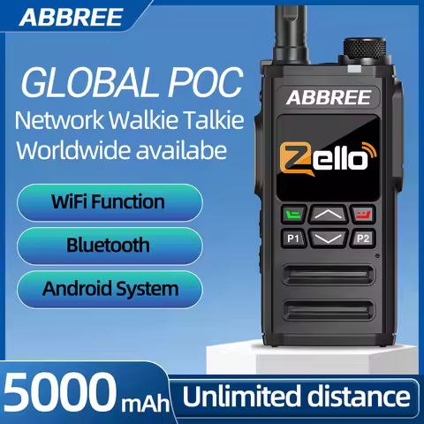 ABBREE GP-268 Network Walkie Talkie Zello Global POC Wireless Remote Unlimited distance 5000mAh SIM 