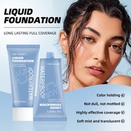 FDA Certified|TEN TWENTY Waterproof Liquid Foundation|Long-lasting Full Coverage|Matte Natural Finis