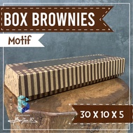 ( ISI 50 PCS) DUS BROWNIES KRAFT/BOX BROWNIES/DUS BRONIS Kraft Motif S - M - L DUS SNACK DUS ROTI KA