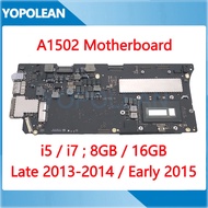 Original A1502 Motherboard For Macbook Pro Retina 13" Logic Board i5 8GB 16GB 820-3476-A 820-4924-A 