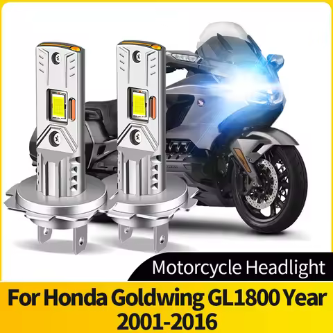 Plug&Play LED Motorcycle light Headlight 60W H7 Super Bright 6000K White CSP LED Bulb For Honda Gold