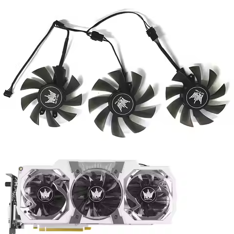 New 85MM 75MM GPU Fan FY08015L12LPA GA91S2U 4PIN for Galaxy Geforce GTX 970 GTX 980 TI Hof Graphics 