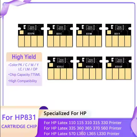 For HP831 HP 831 Ink Cartridge Chip 775ML For HP Latex 110 115 310 315 330 335 360 365 370 560 570 P