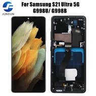 6.8'' Super AMOLED Display For Samsung Galaxy S21 Ultra 5G G998U G998B LCD Display Touch Screen Digitizer Repair Parts