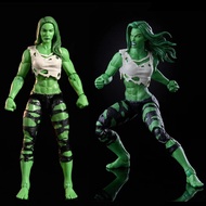 [Bro Mart]Legends She Hulk Acion Figure 6" Movable Angry Normal Head Hulkees Version No Exra Open Hands Model Toy for Kids