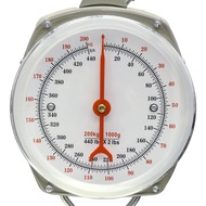 Eyes.sys 440lb/200kg. Big Game Scale，Large Capacity Hanging Spring Dial Weight Scale with 2 S-Hooks 