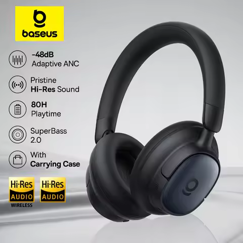 Baseus Bowie MH1 ANC Wireless Headphone 48dB Adaptive Hybrid Noise Cancelling Headsets 80H Playtime