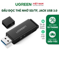 Đầu đọc thẻ nhớ USB 3.0 UGREEN CM104 - Hỗ trợ đọc thẻ TF/SD - Hàng phân phối chính hãng - Bảo hành 1