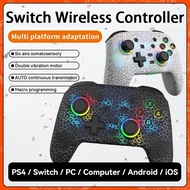 Wireless Pro Controller for Nintendo Switch / OLED / Lite PS4 Andriod Bluetooth Controller with LED Colors,Programmable,TURBO Function, Wake-Up, Gyro Axis, Turbo, Dual Vibration