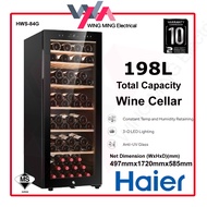 Haier 118L 198L Wine Cellar HWS-49G / HWS-84G | Anti-UV Glass Door | Low Vibration | LED Display | P