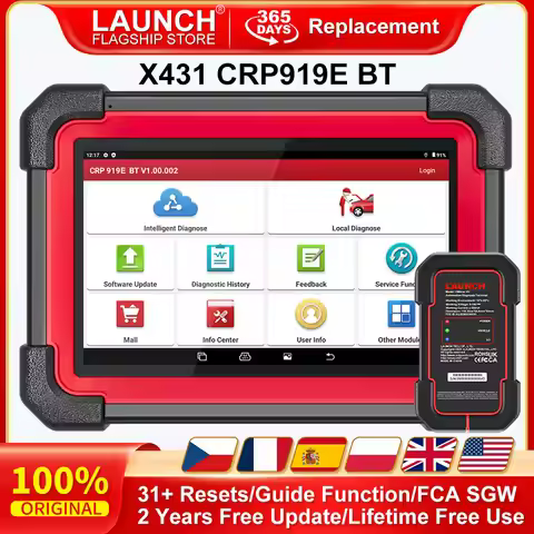LAUNCH X431 CRP919E BT Car Diagnostic Tool OBD2 Scanner DBScar VII VCI Auto with Active Test ECU Cod
