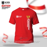 MERAH VIRAL >> RED AND WHITE DISTRO T-SHIRT AUGUST 17 INDEPENDENCE DAY REPUBLIC OF INDONESIA 80TH LA