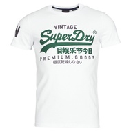 Superdry1 Extreme Dry Men's Cotton Round Neck Short Sleeve T-Shirt White Letters Summer M1010411A 01C