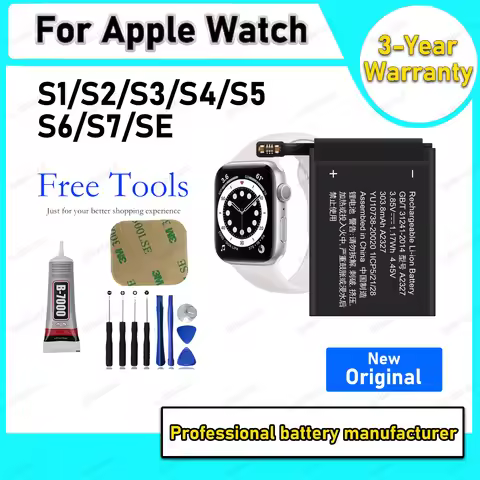 Brand New Battery For Apple Watch Series SE 1 2 3 4 5 6 7 8 Bateria For IWatch S1 S2 S3 LTE S4 S5 S6