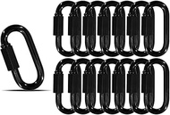 1.97" Chain Quick Links, 15Pcs 5/16" Heavy Duty Carabiner, 650 LBS Capacity, High Strength Anti-Rust