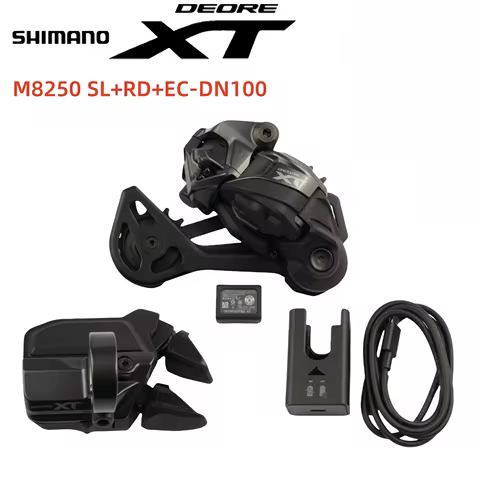 Shimano Deore XT Di2 M8250 SL+RD+EC-DN100 Shifter Lever Rear Deraileur Charger 1×12S For MTB Mountai