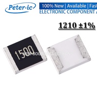 (50pcs) 1210 SMD Resistor 0.1R~910R 1% 1/4W 2.2R 4.7R 5.1R 0R 1R 10R 22R 47R 50R 51R 100R 120R 220R 