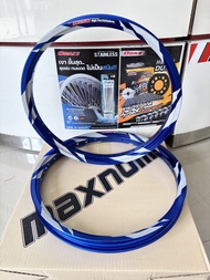 โล ล้อสายฟ้า สีน้ำเงิน ล้อ AKRONT MAXNUM ขอบ1.40x17 ขอบ17 ของแต่งเวฟ ของแต่งดรีม ของแต่งโซนิค(1คู่)
