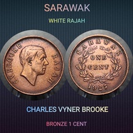 JL Antiques Malaysia Banknote Sarawak Coin 1 cent C.V Brooke