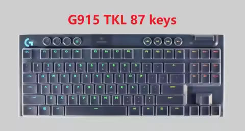 For Logitech G813 G915 G913 TKL 87 keys / G813 G913 109 keys Mechanical Gaming Silicone Desktop PC k