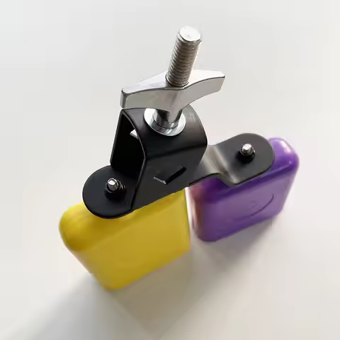Double Sambago Bell Latin Music Cowbell High Low Sound Knocker for Drum Percussion Instrument Access
