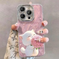 IPhone Case For iPhone 16 Promax Cute Anti-Fall 15 Promax 11 cat 12 13 14 15plus 16e 16plus 15pro Ca