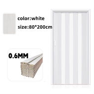 Yoqu Sliding Door PVC Folding Door Indoor Kitchen Open Partition Hanging Sliding Door