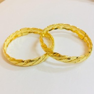 BC BABY-BANGLE-999.9-GOLD-PLATED-24K-EMAS-KOREA (BGT6-1)