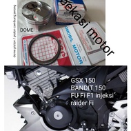 SUZUKI 12111-12K50-0F0 and 12140-12K00-000 piston and dome pistonRing GSX 150 bandit 150 satria fu 1