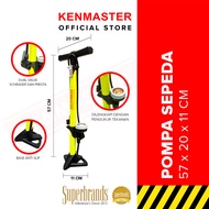 Kenmaster Pompa Sepeda Tabung Kuning KM-5435B NEW - Pompa Ban / Pompa Bola - PMPA042
