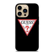 GUESS USA JEANS Black Print On Hard Cover Phone Case Protector For IPhone 14 IPhone 14 Pro IPhone 14